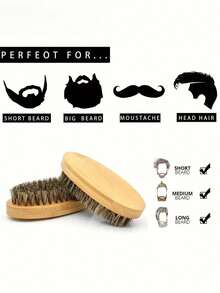 2 件/3 件胡须刷和梳子套装，男士木制美容套装，包括胡须刷、双面木制胡须梳和剪刀，是男士胡须和头发护理的理想礼物