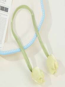 1 件郁金香图案窗帘系带，新式客厅窗帘系带，纺织窗帘系带