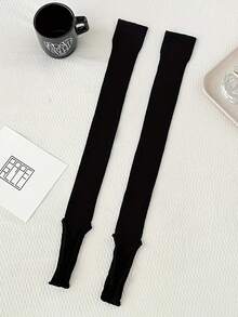 1 双女士休闲百搭薄款马镫腿套，适合夏季 - 彩色 - 查看 12