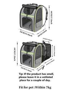 宠物笼，猫笼，宠物手提袋，宠物吊带笼 - 适用于中型猫和体重不超过 15 磅的小型犬的软边猫笼，宠物携带袋，航空公司认可的旅行狗笼