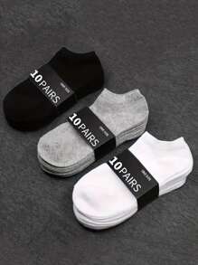 5 Pares de Meias Tornozelo Respiráveis e de Secagem Rápida para Homens e Mulheres, Adequadas para Corrida, Esportes e Uso Casual - Poliéster Leve, Adequado para Todas as Estações, Lavável em Máquina (Cinza/Branco/Preto)