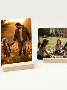 Customized Metal Photo Printing - Personalize Your Own Photos, Provide Customized Metal Photo Gifts For Family And Loved Ones, Preserve Your Exclusive Memories. Customized Photos, Aluminum Photo Stands, Anti-Fall, Waterproof, Scratch-Resistant. Give As Gifts To Family And Friends, Surprise Parents, Boyfriends/Girlfriends On Holidays And Birthdays, Creative Decorations, Photo Decorations - Multicolor - View 4