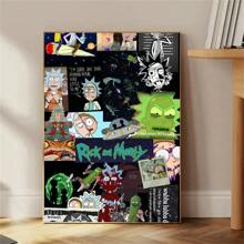 Warner Bros 1PC Movie Rick And Morty Movie Sticky Posters DIY Room Bar Cafe Aesthetic Art Wall Painting Wall Bedroom Superman Room Decor Gift Canvas Painting Picture Print Hanging Scroll Decor Wallpaper Poster Wall Art Painting Study Nordic Home Decor House Bar Room Wall Decor Movie Figures Home Decoration Painting Wall Art Bedroom Cartoons Decor Wallpaper Wall Bedroom Decoration - Frameless