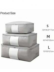 3 Pieces Of Holiday Decoration Storage, Clothes And Closet Storage, Clothes Quilts, Blankets, Storage Bags, Folding Zipper Storage Boxes, Large-Capacity Clothes Storage Boxes, Gray With Handles. Boy Valentine Heart Women's Valentinebedroom,Organizer,Organiser,Home Storage,White T Shirt Women,Black Pants Women,Ladies Winter Clothes,Dress,Winter Clothes For Ladies,Elegant Woman Dresses,White Shirt For Ladies,Long Sleeve,White Jumpsuit For Women,Spring Dresses For Women,Spring Outfits For Women,Spring,Spring Clothes,Minimalist,Summer Tops - Grey - View 10