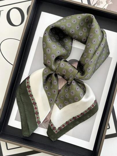 1pc Hair Accessories Scarfs For Men Women Female Neck Scarf Square Hair Scarves Foulard Head Band Shawls Wraps Neckerchief Bandana Women