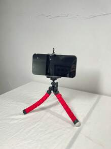 Trípode flexible de pulpo, soporte pequeño para teléfono y cámara con agarre de esponja, soporte de mini pulpo rotatorio a 360° para fotografía y videografía, soporte portátil y ajustable con abrazaderas universales compatible con iPhone, teléfonos Android, regalo de cumpleaños, familiar, amigos, soporte para teléfono, accesorios para teléfono