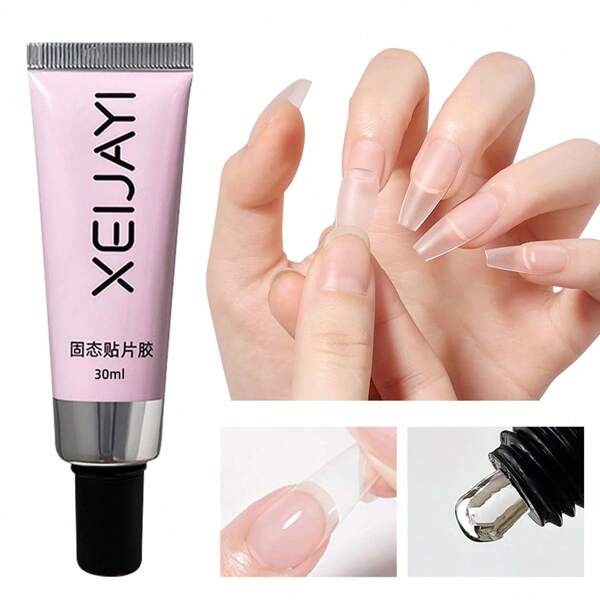 XEIJAYI XEIJAYI 1pc 30ml Transparent Soft Nail Tips Gel Polish For False Nails UV Glue Nail Extension Function Design Manicure Tools