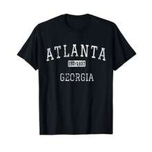 Atlanta Georgia Ga Vintage T-Shirt# TR Father's Day Gifts - Black - View 1