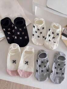 6pairs Plain Color Low Cut Invisible Socks, Comfortable Daily Wear - Multicolor - View 6