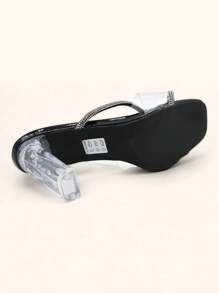 Fashionable Transparent Strap Sandals With Sequins Stylish Sandals Summer Sandals For Women
