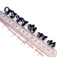 50 chiếc mắt Amigurumi kèm vòng đệm mắt móc màu đen 8mm 10mm 12mm14mm 16mm dùng để làm búp bê DIY móc động vật phụ kiện may vá - màu đen - Xem 2