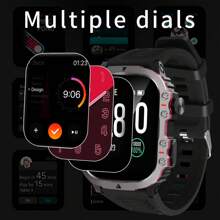 Eytlptoc 1.83 Inch Full Touch Smart Watch, For Men & Women, USB Charging, Wireless Calling & Message Reminder, Pedometer, Multiple Sport Modes Outdoor Fitness Watch, Exercise Tracking, Email Display, Activity Tracking, Positioning Navigation, Remote Camera/Music Control, Multi-APP Notification, Large Display, Compatible With Android & IOS