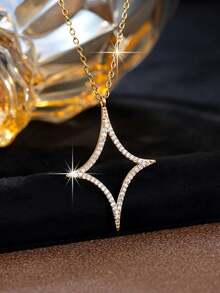 1 件女士奢华花卉吊坠项链