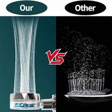 1 Turbocharged Shower Head, A Shower Head With Turbine/Fan, Mist Head, Supercharged Shower Head, Water Heater Lotus Fluffy Head, Bathroom Shower Spray Head, Shower Head, Bathroom Five Golden, Providing A Wonderful Shower, Bathroom Accessories Bathroom Accessories Bathroom Tools