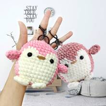 Häkelsets für Erwachsene Anfänger, süßer Pinguin für Anfänger Häkel-Starterset, ideales kreatives DIY-Geschenk für Bastelfans mit Schritt-für-Schritt-Video-Tutorials, süßer Pinguin