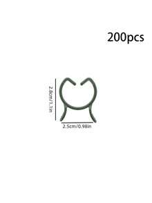 100/200 chiếc kẹp cây cảnh, kẹp lan, giá đỡ bằng nhựa, giá giữ thân cây, kẹp leo, giá đỡ mọc thẳng đứng. - Màu xanh lá cây đậm - Xem 14