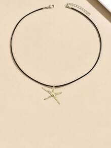 1 pezzo Elegante e delicato gioiello collana a forma di stella marina alla moda per donne