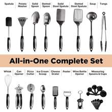 Local Delivery-Asani 25-Piece Stainless Steel Kitchen Utensil Set | Non-Stick Cooking Gadgets And Tools Kit | Durable Dishwasher-Safe Cookware Set | Kitchenware Gift Idea, Best New Apartment Essentials - default - View 2