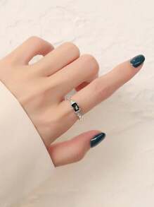 Anillo abierto zirconia cúbica