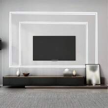 1条2米/78.74英寸自粘3D墙面装饰条，白色柔性DIY墙面装饰条，适用于镜子、窗框和家居装饰 - 彩色 - 查看 13