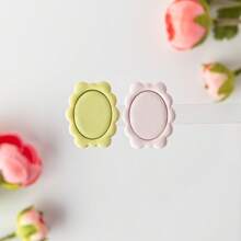 1pc Minimalist Oval Geometric Soft Clay Earring Mold, Wavy Frame Jewelry Pendant DIY Modeling Craft Tool