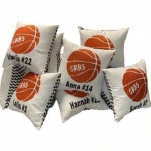 1 Stück Maßgeschneidertes Basketball Kissen, personalisierter Name & Nummer, Abschlussgeschenk für Senioren Spieler, Team Geschenkidee, Sport Dekoration für Schlafzimmer, einzigartiges Andenken, perfekt für Vatertag, Geburtstag, Jahrestag
