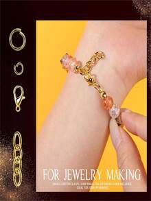 DIY 13-Slot Fashion Keychain Making Kit, Key Ring, Key Chain, Hardware, Lobster Clasp, Box Accessories, Keychain Craft Jewelry - Multicolor - View 11