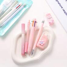 6er Schreibwaren-Set, Geburtstagsgeschenk, Kugelschreiber, Bleistift, Radiergummi, Korrekturflüssigkeit für Schule/Büro, Zeichenwerkzeug-Set, verschiedene Farben erhältlich: Pink, Blau, Lila, Grün, Schulmaterial, Rückkehr zur Schule