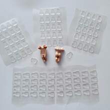 10pcs Sonny Angels Figurine Accessories, Transparent Double-Sided Adhesive Tapes, Suitable For Blind Box Toys, Collectible Figurines, Home Essentials, Can Be Attached And Removed Without Leaving Marks