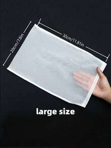 3pcs Reusable Soy Milk Filter Bags, Suitable For High-Quality Nut Milk, Fine Mesh, Cloth, Cold Brew Coffee Filter, Kitchen Accessories, Summer Beach Party, Food, Camping, Organizer, Room Decor, Kitchen Supplies - White - View 14