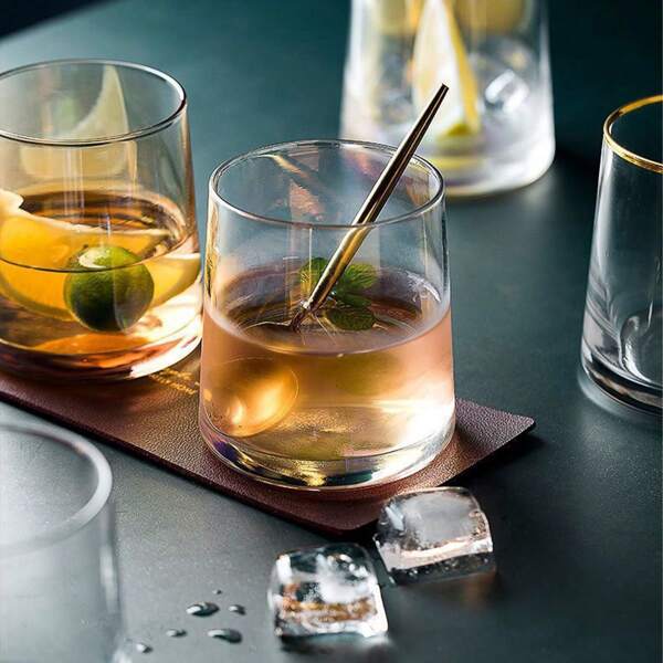 1pc Colorful Minimalist Glass Cup Set, Household Wash Basin Ins Style Drinking Cup,Beverage/Whiskey Glasses For Summer