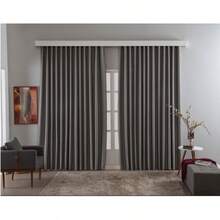 Swiss Curtain Rail BLACKOUT Fabric 6.00X2.80 - Grey - View 1