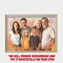 1 Stück, geliebte Menschen zu Fotos hinzufügen, Familienporträts aus Fotos erstellen, personalisierte Foto-Collagen, personalisiertes Muttertagsgeschenk, Gedenkgeschenk für Mutter und Vater, Geschenk