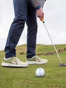 Custom Golf Shoes For Men & Women, Personalized Name & Logo Design, Patented Breathable Outsole With Auto Air Exhaust, Lightweight Spikeless Golf Sneakers - Multicolor - View 9