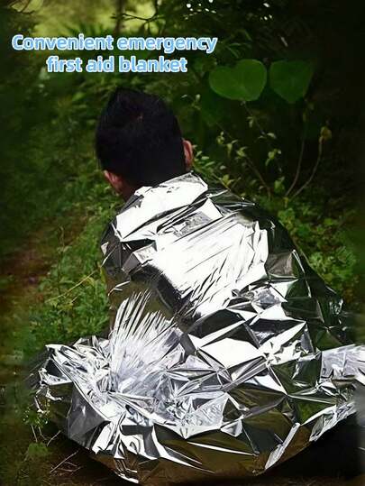 Bộ 3/6 chăn giữ nhiệt khẩn cấp ngoài trời, thích hợp cho trường hợp khẩn cấp, chăn giữ nhiệt cứu hộ đa chức năng, nguồn nhiệt phản xạ, thích hợp cho cắm trại, leo núi, cứu hộ, bộ sơ cứu, giữ ấm cơ thể. Kích thước: 160cm*210cm/63in*83in