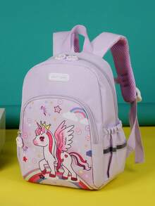 Fashionable New Cute Cartoon Unicorn Backpack For Kids, Versatile - Pink - View 8