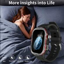 Eytlptoc 1.83 Inch Full Touch Smart Watch, For Men & Women, USB Charging, Wireless Calling & Message Reminder, Pedometer, Multiple Sport Modes Outdoor Fitness Watch, Exercise Tracking, Email Display, Activity Tracking, Positioning Navigation, Remote Camera/Music Control, Multi-APP Notification, Large Display, Compatible With Android & IOS
