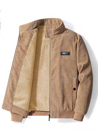 New Corduroy Padded Coat, Thickened Thermal Lined Coat, Thermal Lined Jacket, Autumn/Winter