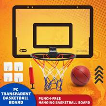 Ren's Wall Mounted Silent Non Porous Foldable Basketball Stand Indoor And Outdoor Activity Basketball Stand With Basketball