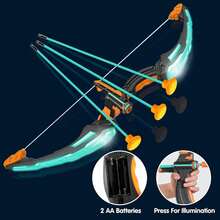 JOYIN Conjunto de y Flecha para niños, Conjunto de Juguetes LED con Tiro con, con 9 Flechas de Ventosa, Caja de Objetivos y Flechas, Regalo para Juegos de Caza en Interiores y Exteriores - 1 - Ver 2