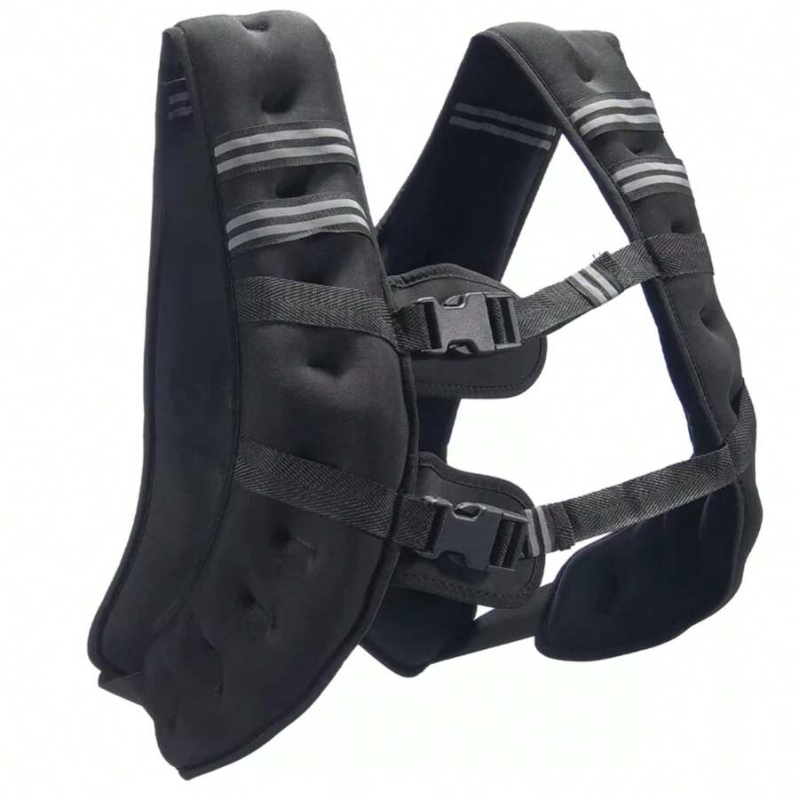 VEVOR Weighted Vest, 30 Lbs Weight Vest With Reflective Stripe, Adjustable Buckle Body Weight Vest For Men Women, Workout Equipment