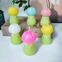 1 件郁金香花形香薰蜡烛，家居装饰小雕像，适合家庭、餐厅、生日、派对、浴室 - 彩色 - 查看 4