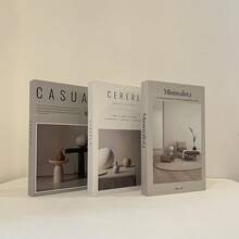 3pcs Set Minimalist Fake Books Decor, Fashion Decorative Books For Shelves, Photo Shoot Props - Multicolor - View 3