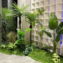 1*1m Artificial Moss Mat, Suitable For Bonsai, Micro Landscape, Home Decor, Photography Props - Multicolor - View 4