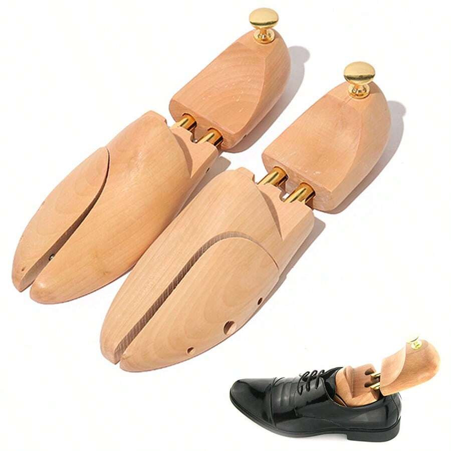 Wood Men's Shoe Stretcher Shoe Trees Shape Wood Pair Of UK 8-10