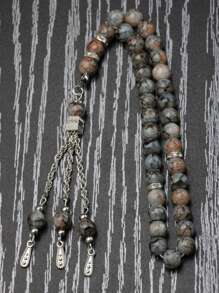 1pc 33pcs 8mm Colorful Prayer Beads Bracelet, Unisex Accessory, Suitable For Festivals, Daily Wear, Gifts
