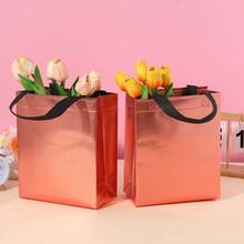 12 个不同颜色的可重复使用礼品袋，闪亮无纺布，带手柄的防水激光购物袋，适合伴娘、派对礼品袋、礼品袋，最适合廉价销售、圣诞节 - 彩色 - 查看 27