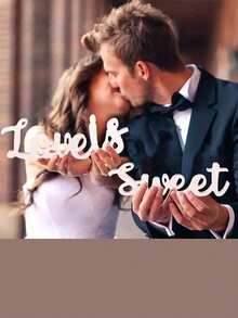 3个“爱是甜蜜的”优雅标牌 - 非常适合婚礼甜品桌和装饰，独立字母设计，桌面展示，经典风格，英文，婚礼装饰标牌 - 彩色 - 查看 3