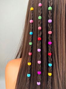 100/50/10 Stück (zufällige Farbe) neue farbenfrohe perlenbesetzte Haarclips, süße Mini-Klemmen, tägliche Haarstyling-Clips, Pony & Seitenhaar-Clips, Haarzubehör, flache Krallenklemmen, Clips für Haare, Haarspangen, Haarschlaufen