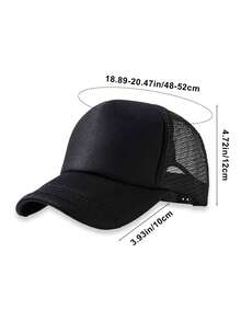 3pcs/1pc Kids' Fashionable Solid Color Versatile Mesh Breathable Trucker Hat, Suitable For Daily Outings, Outdoor, Back To School, Gift - Multicolor - View 4